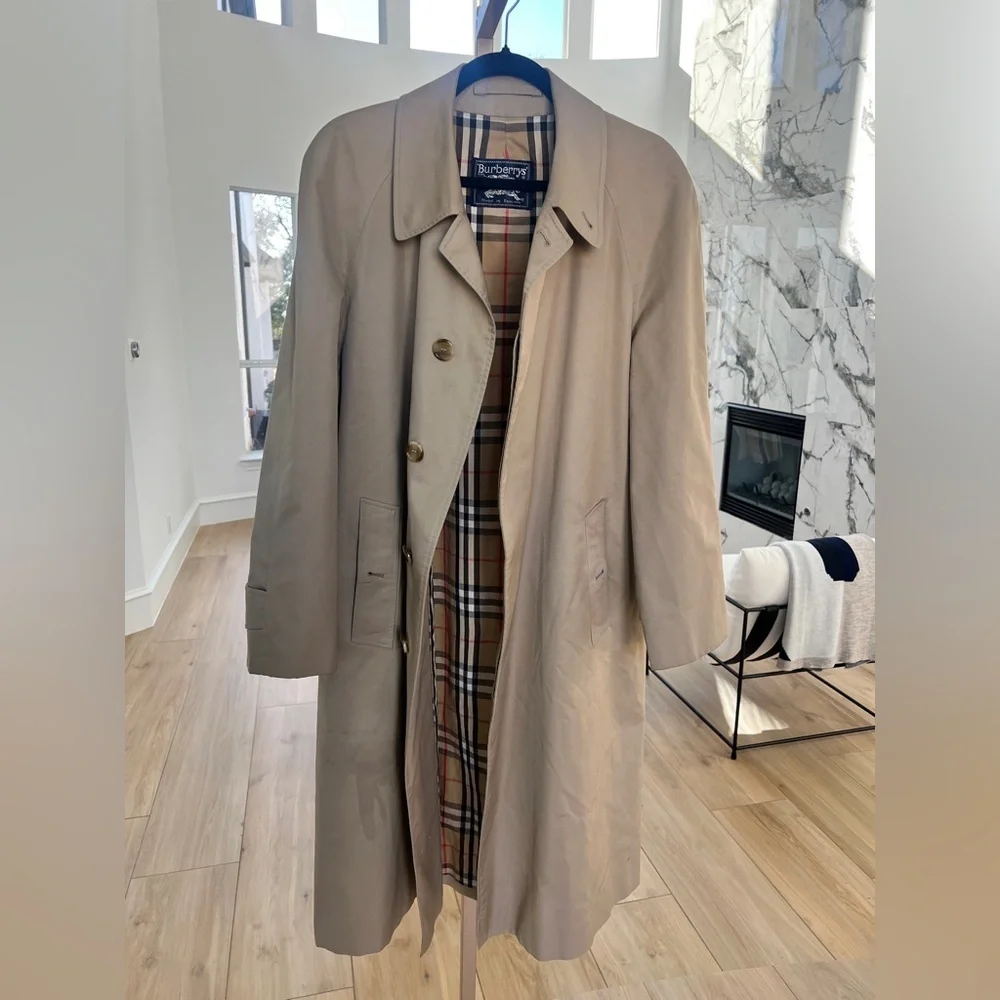 Vintage Burberry Nova Check Trench Coat - Picture 8 of 14